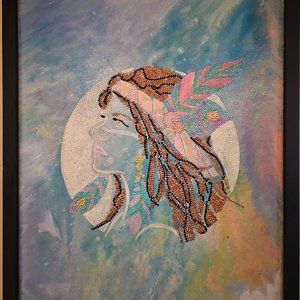 16x20 Moon Goddess acrylic painting